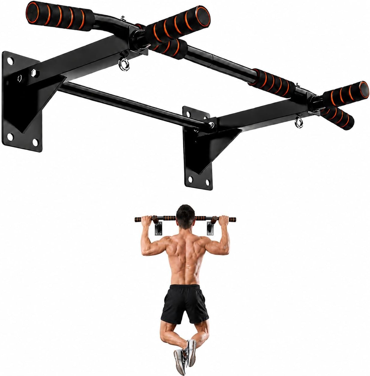 Pull Up Bar - Турник для домашнего спортзала, настенный, сверхпрочный,