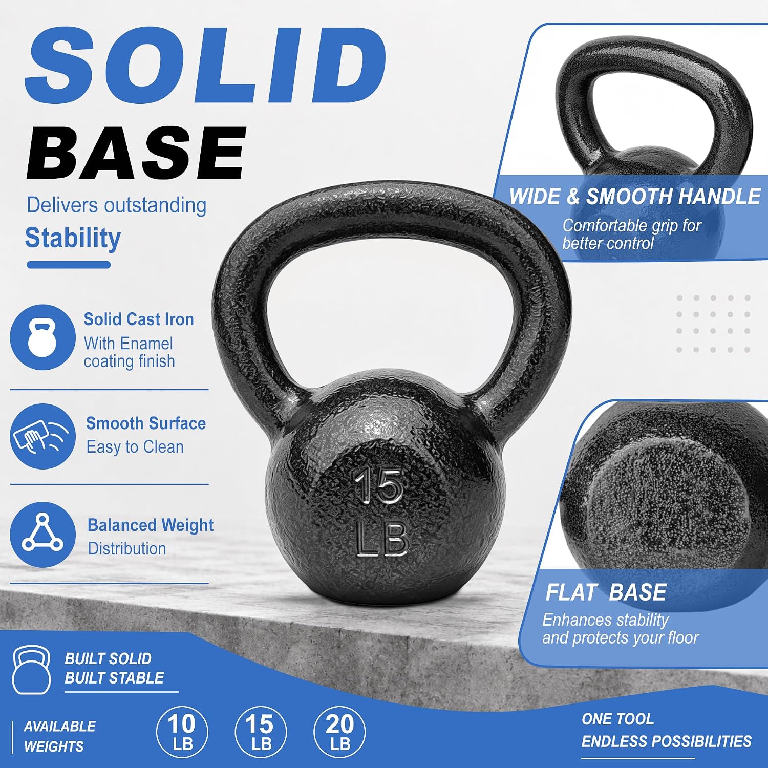 Чугунные гири весом от 5 до 50 – обзор и цена Kettlebell