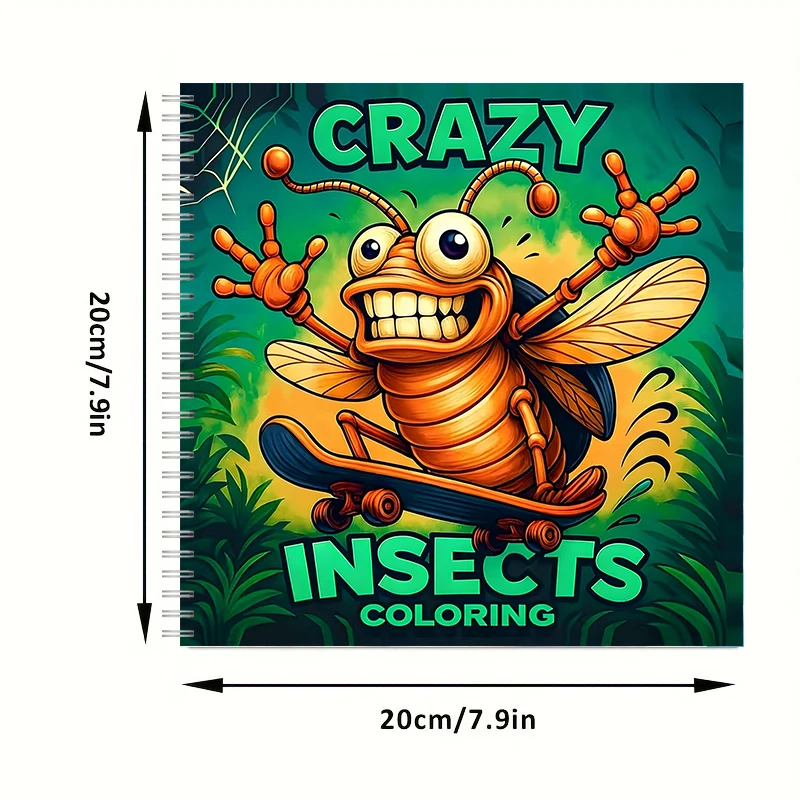 Книга-раскраска Crazy Insect B – обзор и цена Chalk Bag