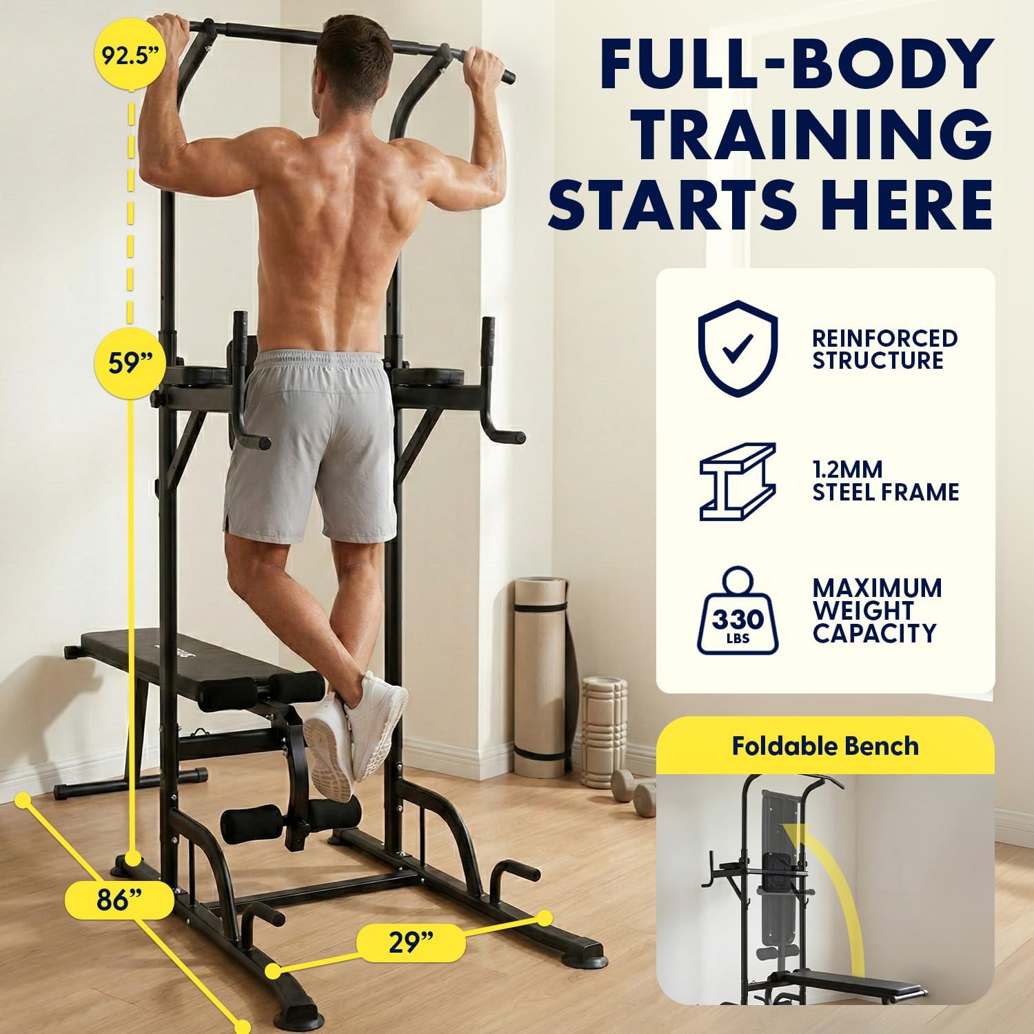 Универсальная силовая станция  – обзор и цена Pull Up Bar